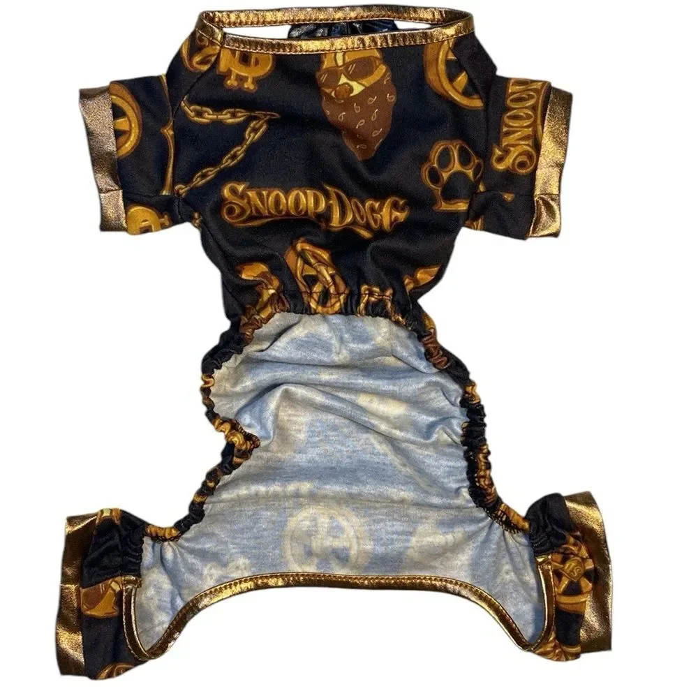SNOOP DOGG Doggs Black Off the Chain Deluxe Pet Pajamas